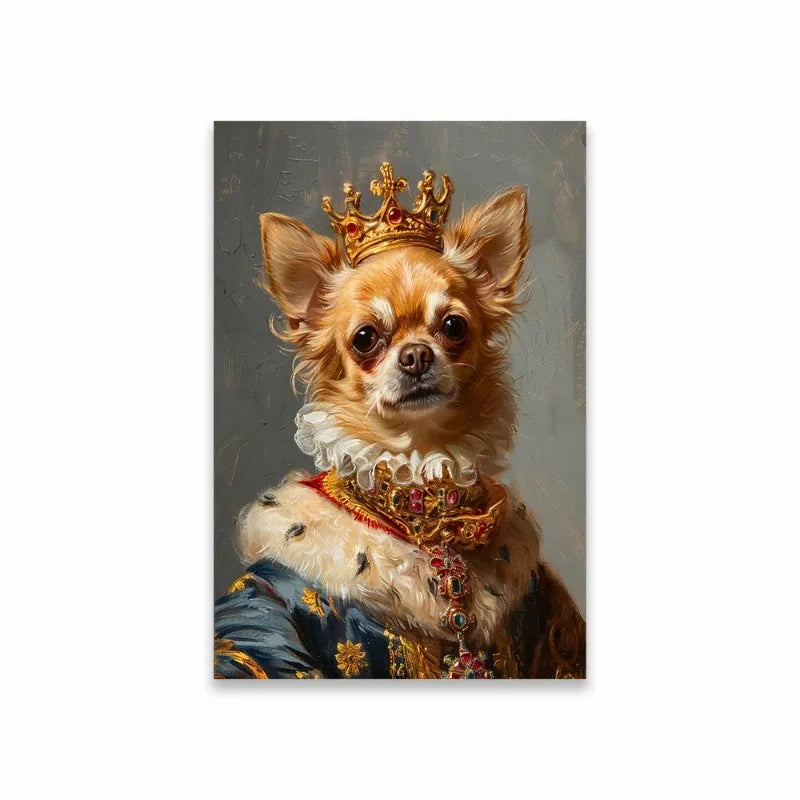 Royal Pet Portrait Poster Personalized Renaissance Canvas Painting Prints Gift Cat Room Decor