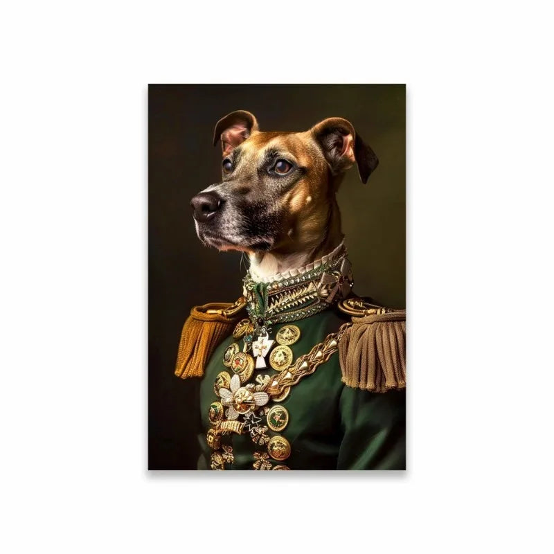 Royal Pet Portrait Poster Personalized Renaissance Canvas Painting Prints Gift Cat Room Decor
